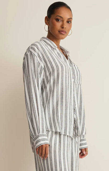The Perfect Striped Button Up