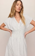 Sanna Striped Midi Dress
